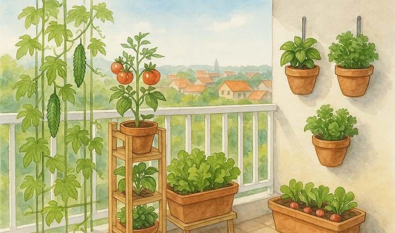 家庭菜園は配置図