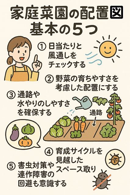 家庭菜園配置図