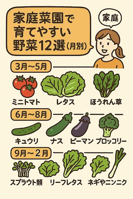 家庭菜園月別野菜