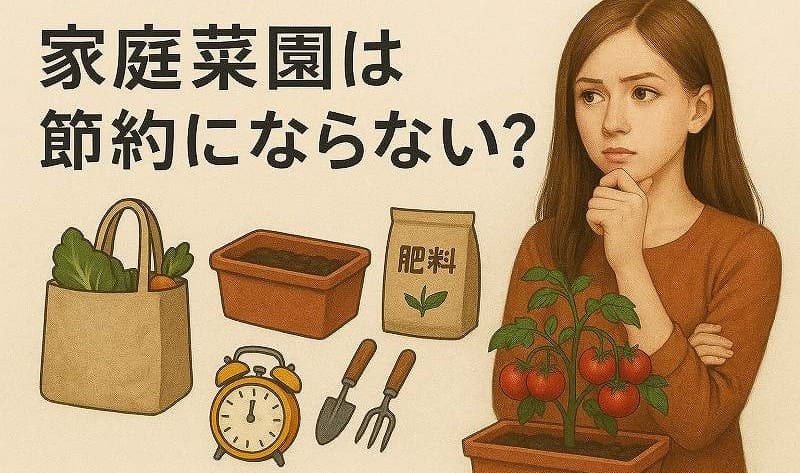 家庭菜園は節約になる