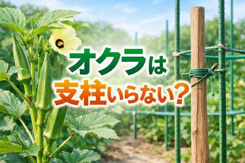 オクラ支柱は？