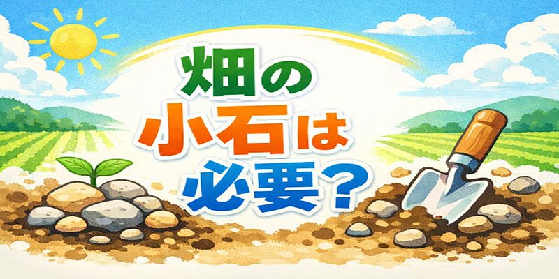 畑の小石は必要？