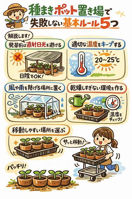 種まき ポット 置き場 所で失敗しない基本ルール5つ