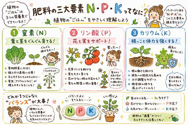 肥料の三大要素(N・P・K)とは