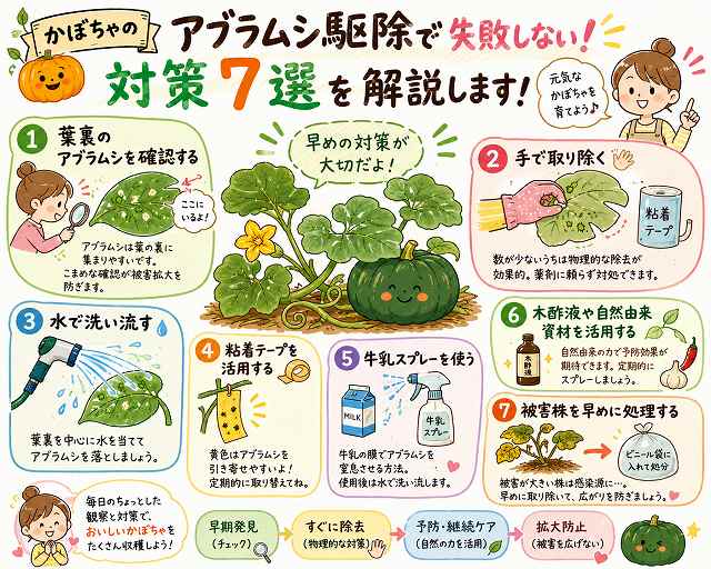 かぼちゃのアブラムシの駆除で失敗しない対策７選